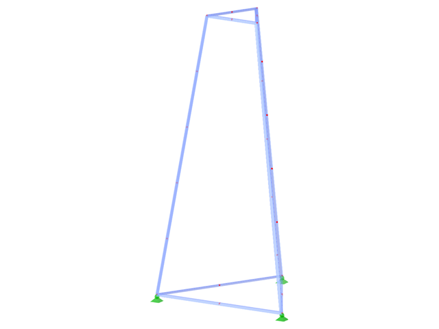 Modell ID 2312 | TST001 | Gittermast | Dreieckiger Grundriss