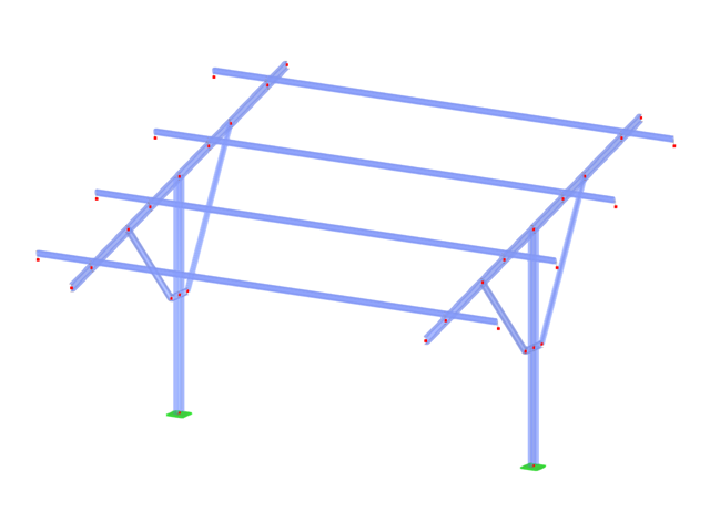 Modell ID 3555 | PVS001 | Tragkonstruktionen für Solaranlagen | Einzelpfosten-Befestigungskonsole