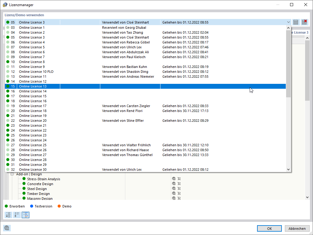FAQ 005334 | Wo kann man die Lizenz umstellen?