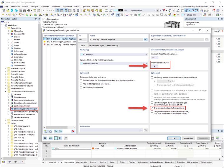 FAQ 005336 | Wie animiert man eine Laststeigerung oder einen Bauablauf?