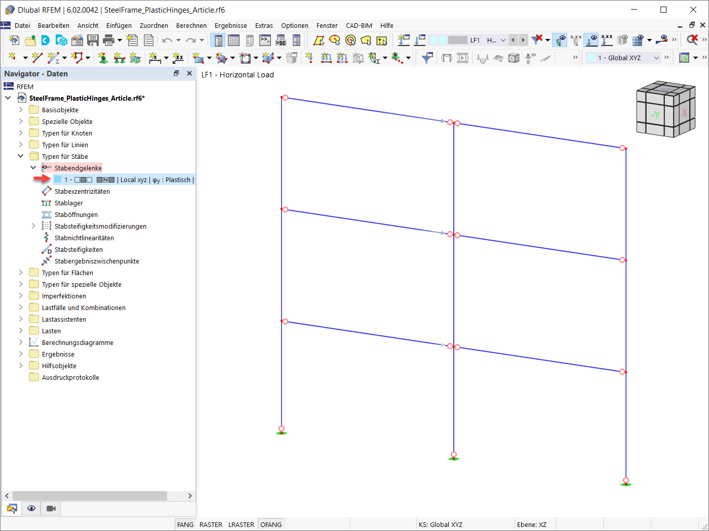 Stabendgelenke in RFEM 6
