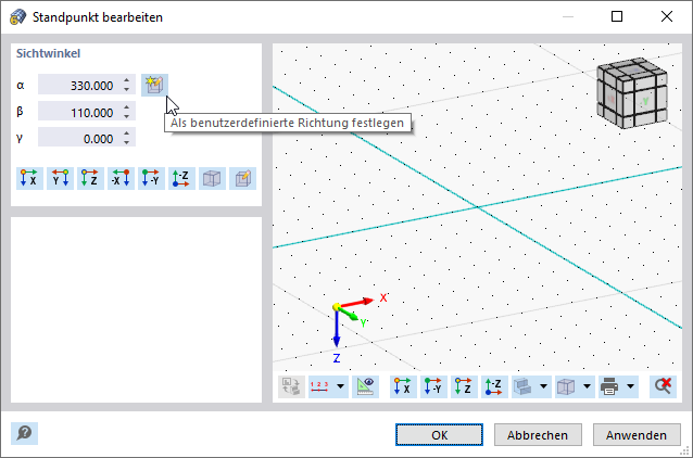 Standpunkt bearbeiten