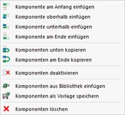 Kontextmenü Komponenten