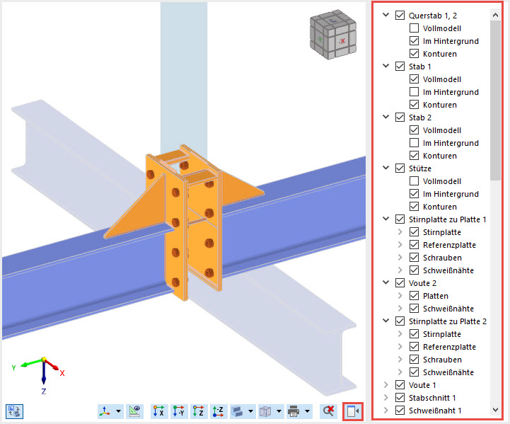 Navigator Sichtbarkeiten