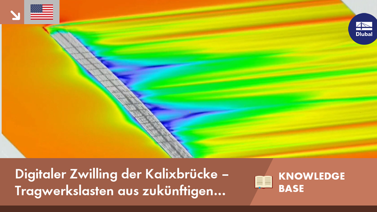 Kalix Bridge digital twin under analysis for structural loads from extreme climate events.