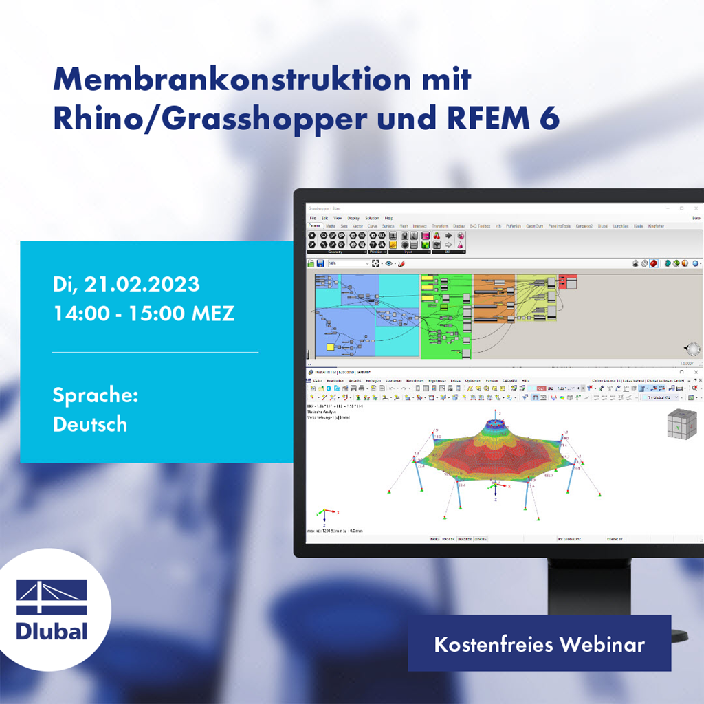 Membrankonstruktion mit Rhino/Grasshopper und RFEM 6
