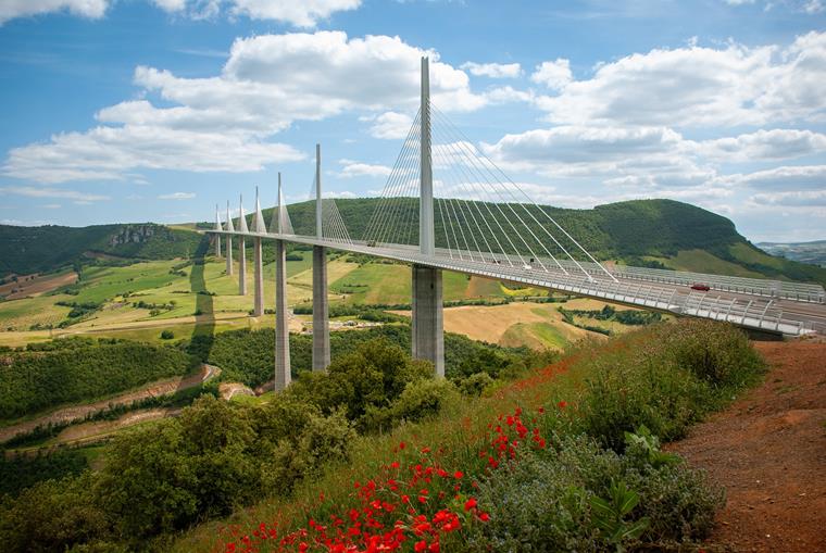 Die Millau-Brücke in Frankreich.