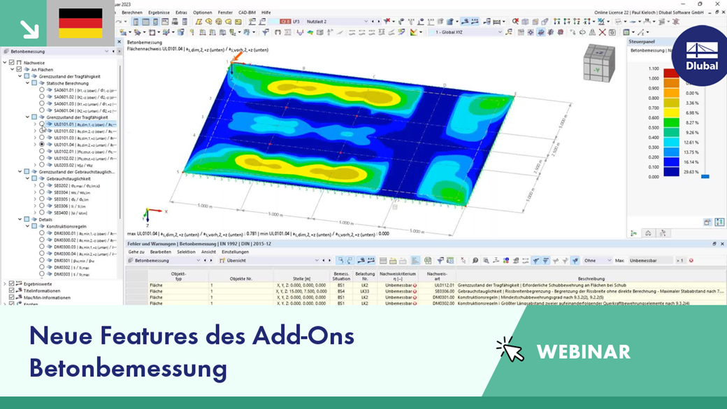 Präsentation neuer Funktionen des Betonbemessungs-Add-Ons für RFEM 6 und RSTAB 9 zur Optimierung bei Betonbauwerken.