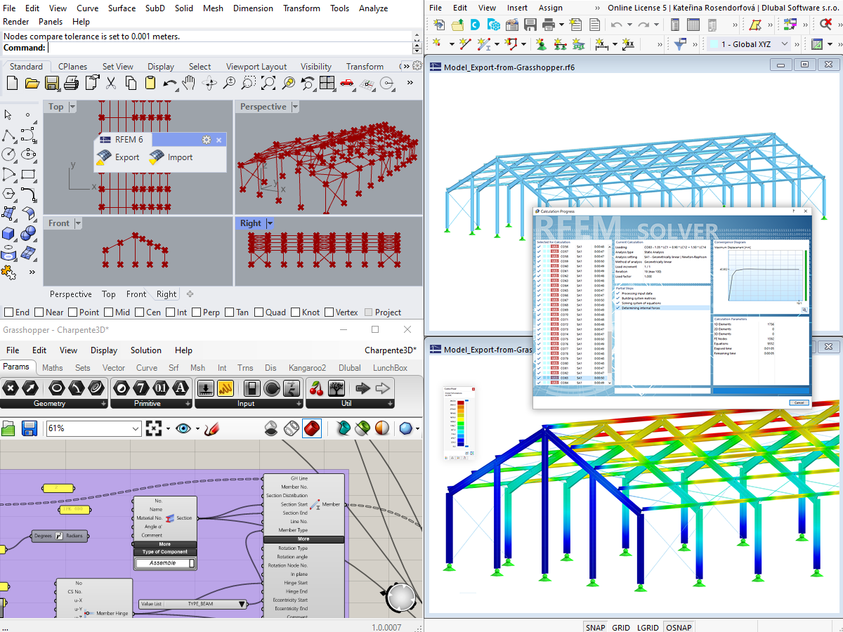 RFEM 6-Schnittstellen zu Rhino & Grasshopper
