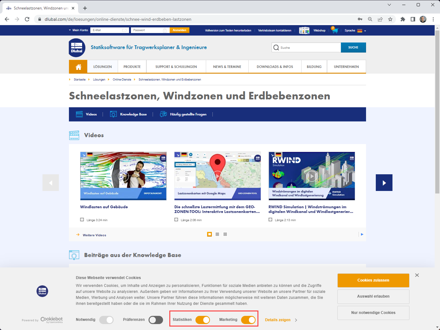 FAQ 005349 | Das Geo-Zonen Tool wird nicht geladen. Was kann ich tun?