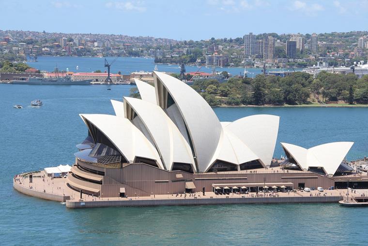 Die Oper in Sydney.