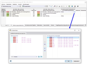 Kombinationen für Bemessung auswählen