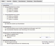 Tragfähigkeitskonfiguration bearbeiten – Stabilität