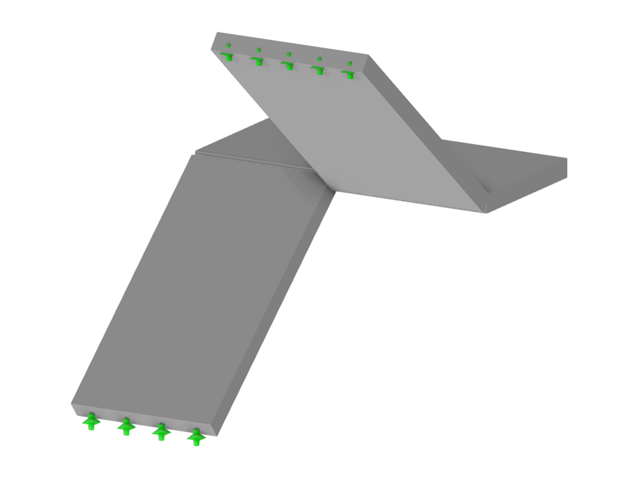 Modell 004023 | Treppen mit gelagertem Podest und automatischer Stufenberechnung