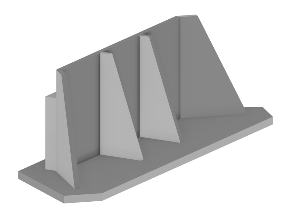 Modell 004031 | Brückenwiderlager