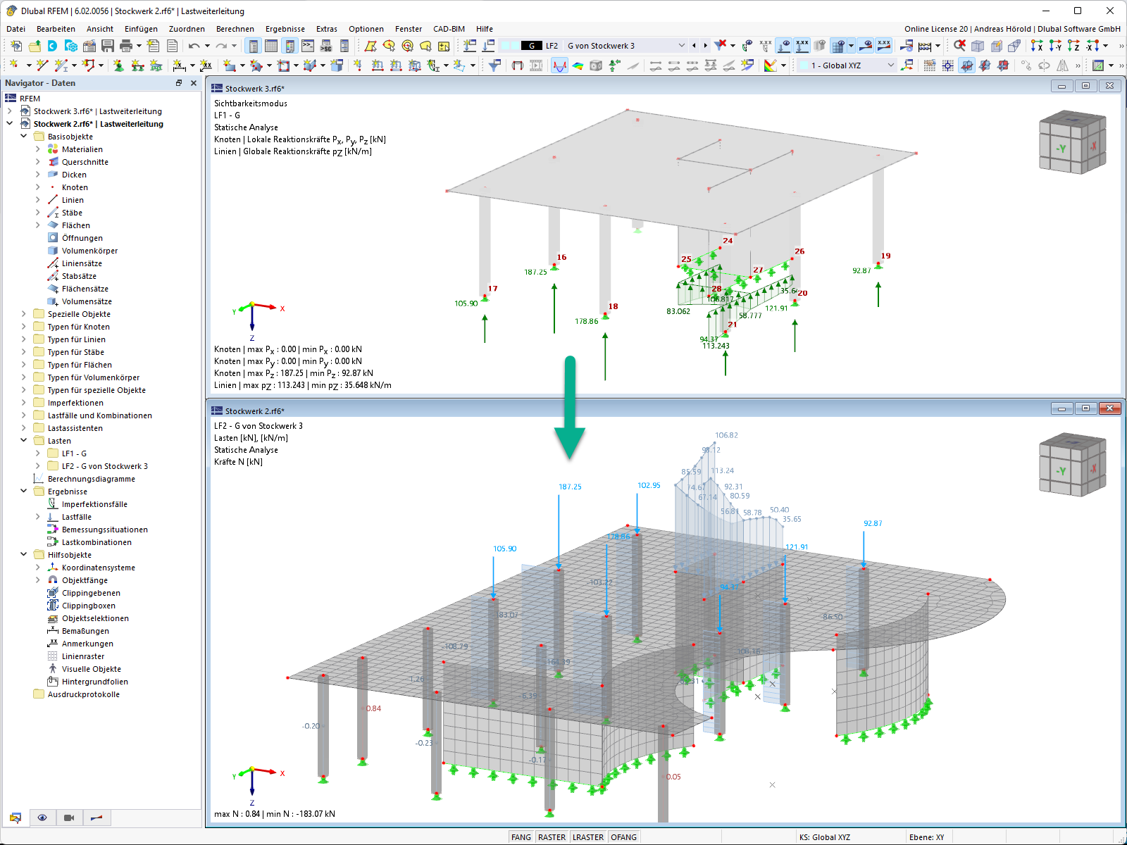 Feature 002580 | Lagerkraftübernahme aus anderem Modell