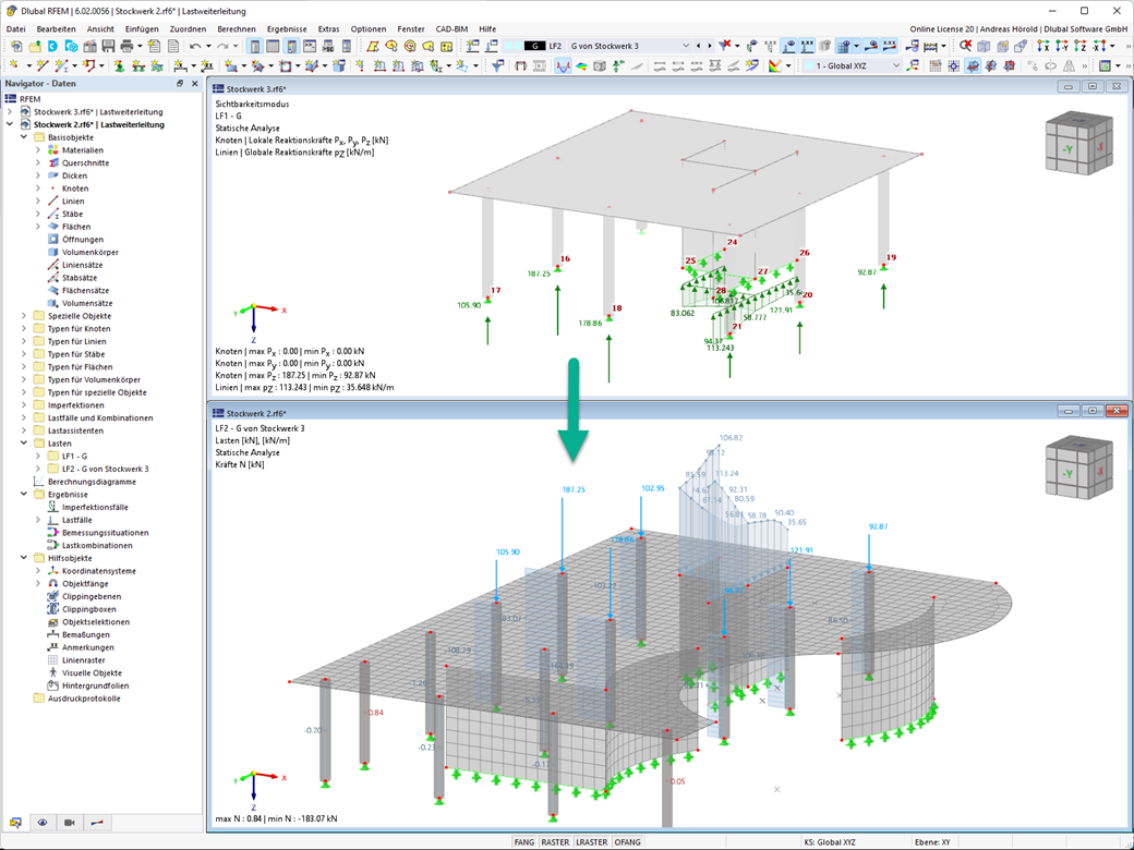 Feature 002580 | Lagerkraftübernahme aus anderem Modell
