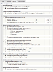 Tragfähigkeitskonfiguration bearbeiten – Flächen