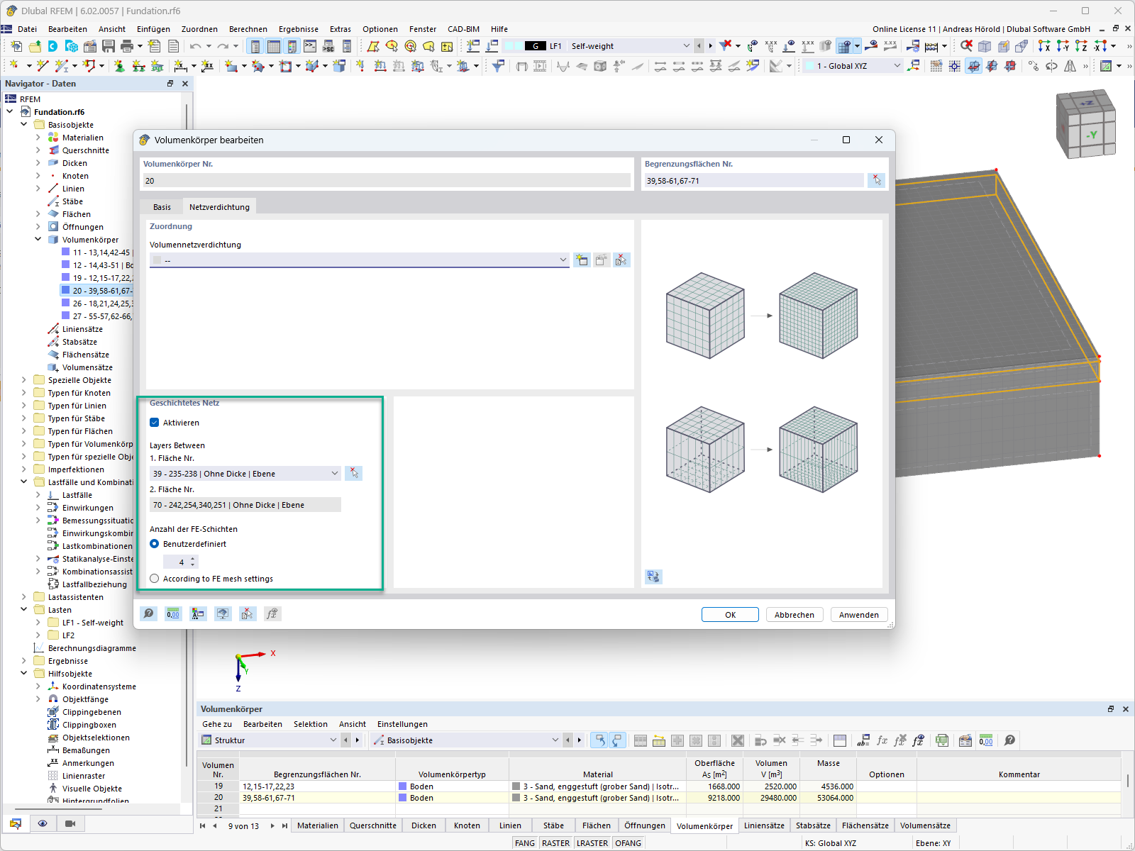 Feature 002581 | Geschichtetes Netz für Volumenkörper