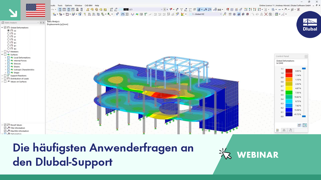 WEBINAR | Die häufigsten Anwenderfragen an den Dlubal-Support | März 2023
