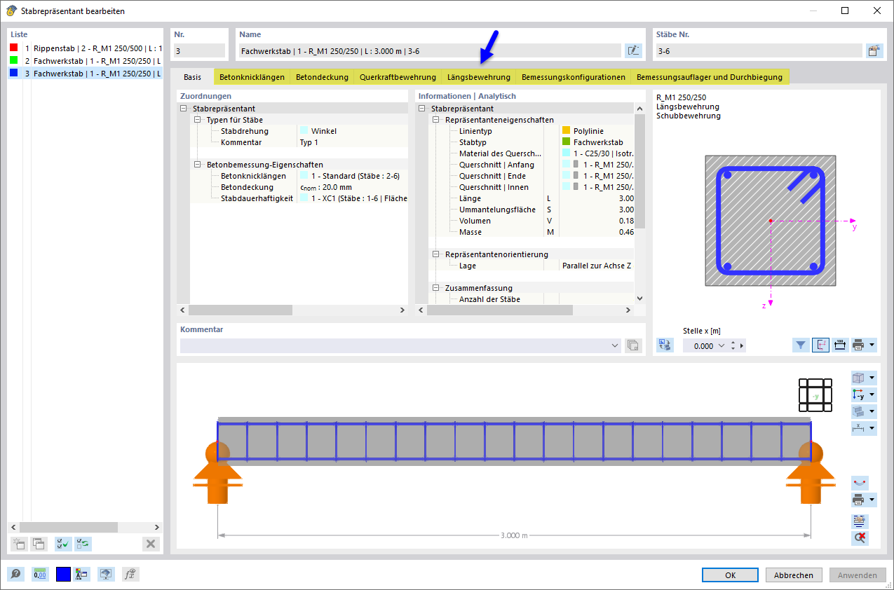 Dialog 'Stabrepräsentant bearbeiten'