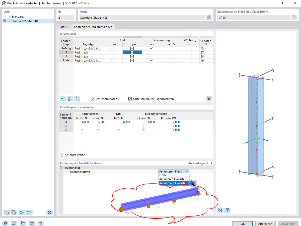 KB 001824 | Nachweis der Unterflansch-Formstabilität eines Stahl-Rahmenträgers nach GB