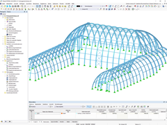 RSTAB-Modell des Schaugewächshauses | © ASSMANN BERATEN + PLANEN AG