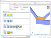 Verbindungsplatte aus Bibliothek einfügen