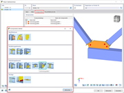 Verbindungsplatte aus Bibliothek einfügen