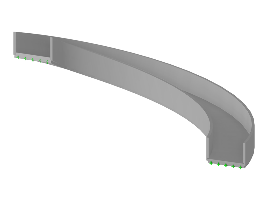 Modell 003954 | STC022 | Halbelliptische einläufige Treppe