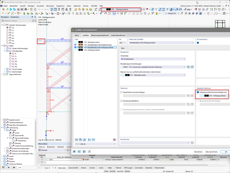 KB 001833 | Verwendung von Nichtlinearitäten im Antwortspektrenverfahren in RFEM 6