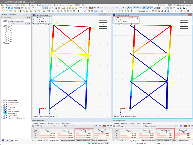 KB 001833 | Verwendung von Nichtlinearitäten im Antwortspektrenverfahren in RFEM 6