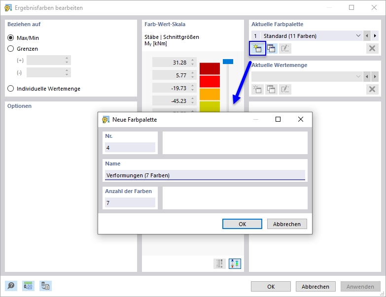 Neue Farbpalette anlegen