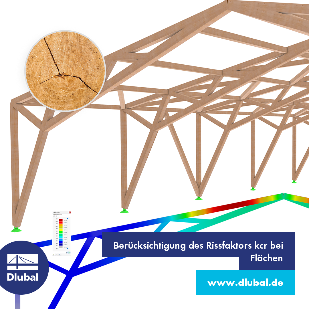Berücksichtigung des Rissfaktors kcr bei Flächen