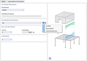 Modell, Belastung und Linie zum Importieren der Lagerreaktion festlegen