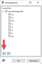 Anzupassende Grundschnittgrößen