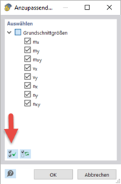 Anzupassende Grundschnittgrößen