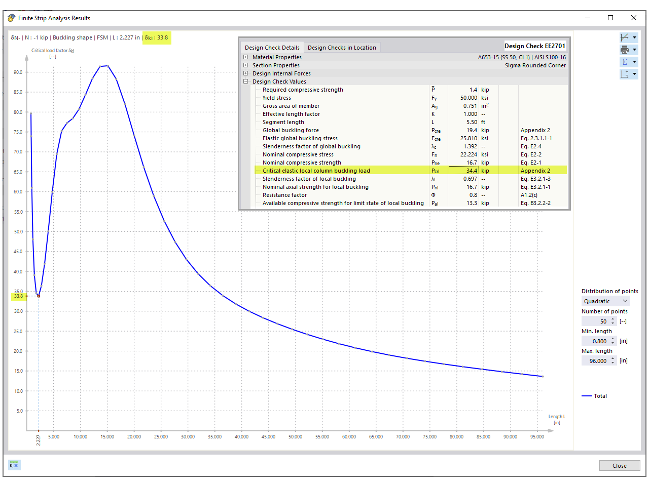 KB 001841 | Bemessung kaltgeformter Stahlprofile nach AISI mit benutzerdefiniertem Querschnitt in RFEM 6