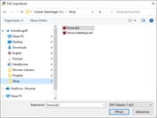 DXF-Datei importieren