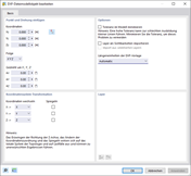 Einstellungen für DXF-Import