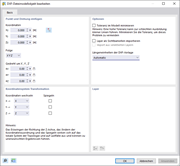 Einstellungen für DXF-Import