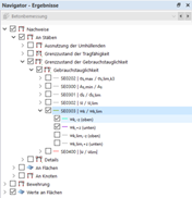 Nachweisdetails im Navigator