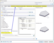 Bemessungseigenschaften einer Fläche aktivieren