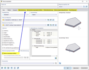 Bemessungseigenschaften einer Fläche aktivieren