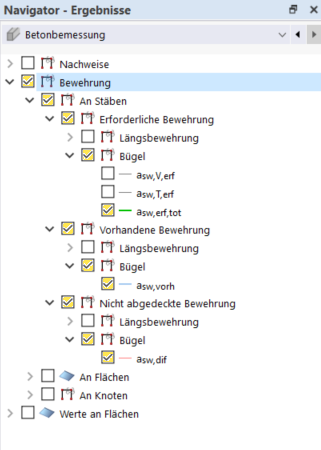 Bügelbewehrung im Stabsatz