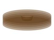 Modell 003982 | FUP008 | Kreisförmiges Bodenmassiv mit einem Kreisfundament
