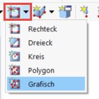 Grafische Darstellung eines Arbeitsablaufs zur Erstellung einer Öffnung in Bauplänen.