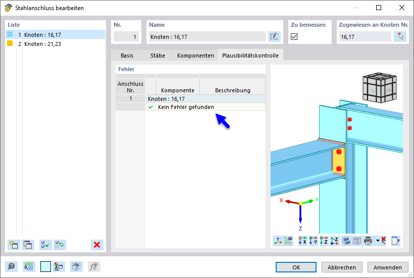 Fehlerfreie Plausibilitätskontrolle
