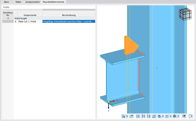 Ungültige Schweißnaht