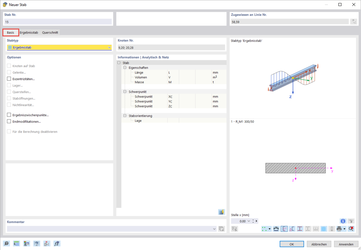 Der Prozess zur Erstellung eines Ergebnisstabes ist dargestellt.